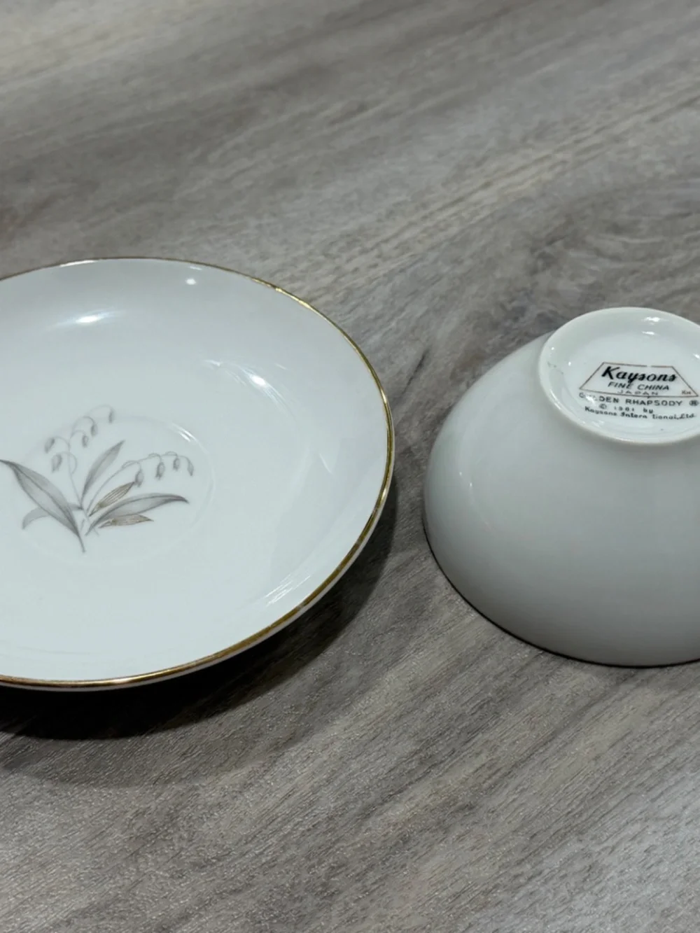 Vintage Kaysons Fine China Golden Rhapsody Cup & Saucer Japan
